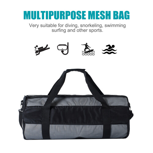 Durable Nylon Dive Gear Bag 65x25x35cm with Adjustable Straps 1