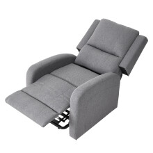 Grey Electric Power Lift Recliner Chair with Massage & Heat - Fabric Single Sofa for Elderly
