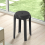 Set of 10 Plastic Stackable Round Stools Set 2
