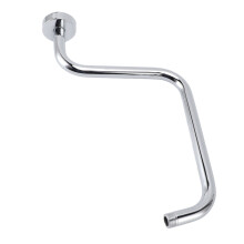 Stainless Steel Shower Arm with Flange S Shape Wall Mount Extension
