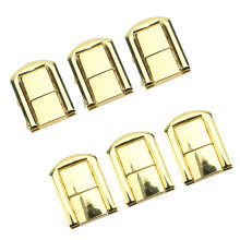 Bright Gold Zinc Alloy Interlocking Buckle Clasps, 31x24mm, Double Side