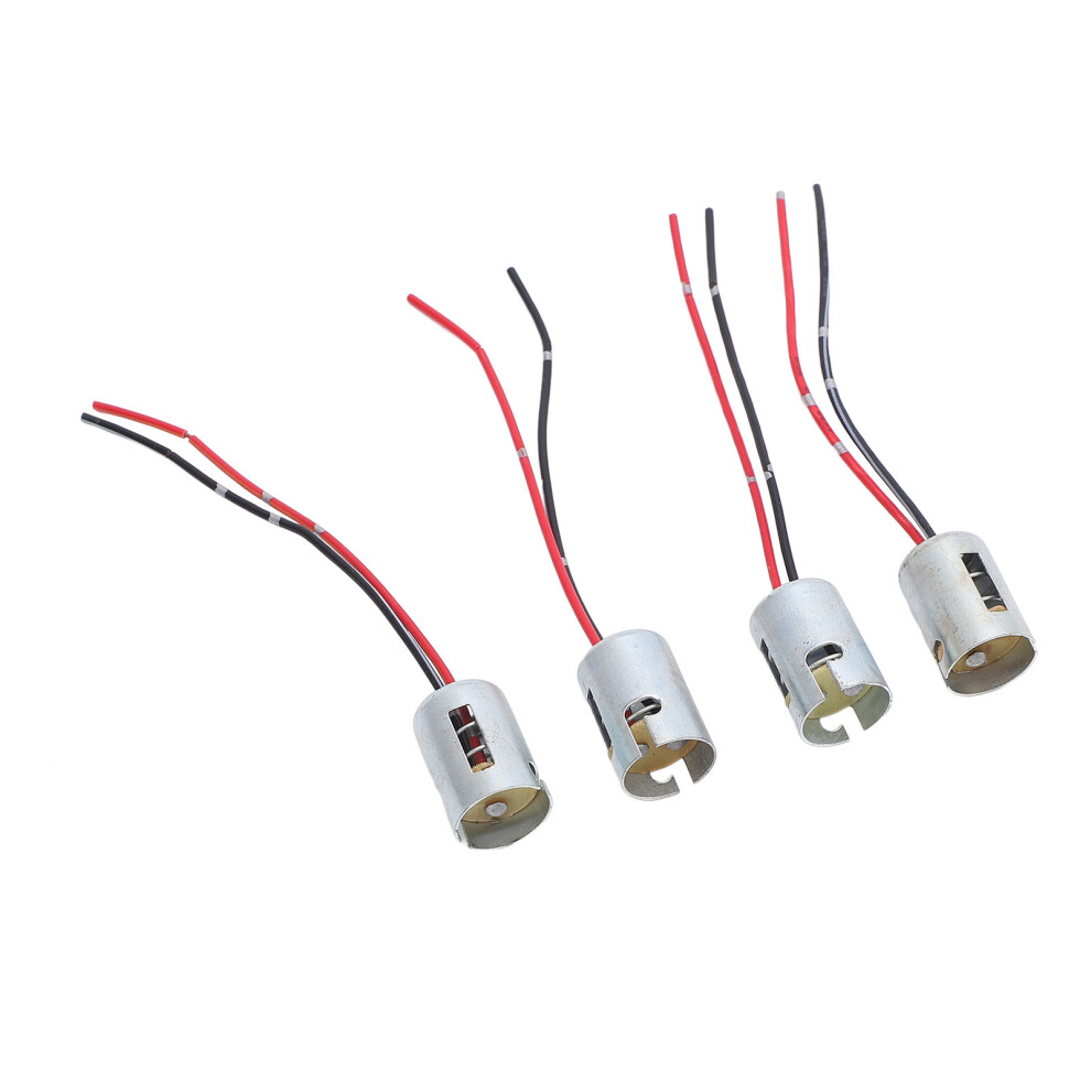 4Pcs Led Bulbs Socket Holder Waterproof 1157 Turn Signal Brake Adapter Light 8441388482668