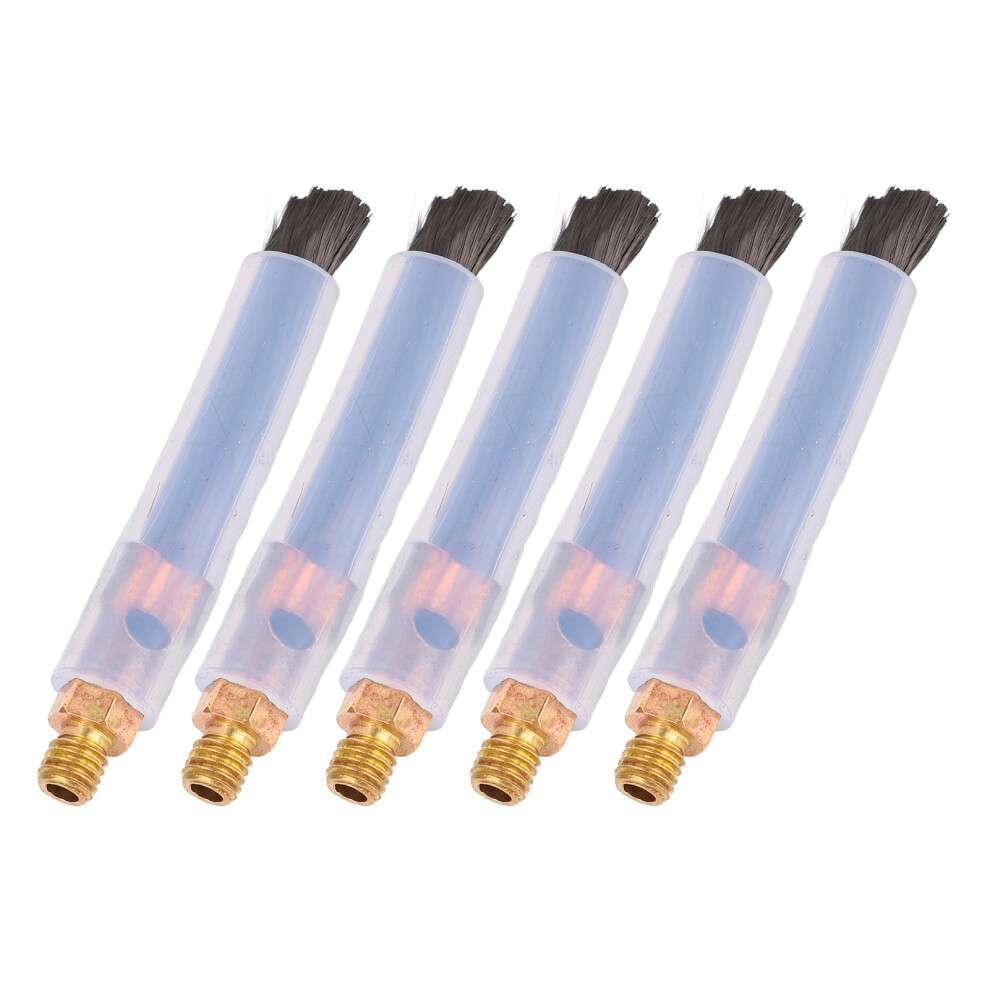5Pcs Weld Bead Cleaning Brushes Brass Head Fiber Joint Cleaner M8 8431388483024