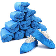 Thickened Anti-Slip Shoe Covers 100 Pack, Disposable CPE Plastic, for Home Hotel Food Industry More