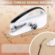 Sewing Machine for Beginners with Dual Power Supply, Portable Electric Handheld Sewing Machine for Household Travel