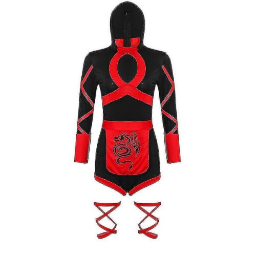 Γυναικείο Jumpsuit Anime Cosplay για Πάρτι με Κόκκινα Σχοινιά - Polyester 2