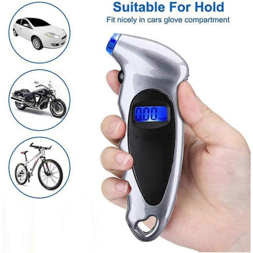 Ψηφιακός Μετρητής Πίεσης Ελαστικών 0-150 PSI συμβατό με βαλβίδα Schrader με οθόνη LED 2