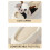 Comfortable Cow Pattern Linen Slippers for Men, Size 40-41 4