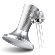53,3 mm 2-in-1 Espresso-Tamper mit Mixer, Kaffeepulver-Ausgabenadel aus Edelstahl für Baristas