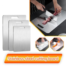 Titanium Alloy Chopping Board 28x39cm Double Sided for Food Classification Odour Prevention