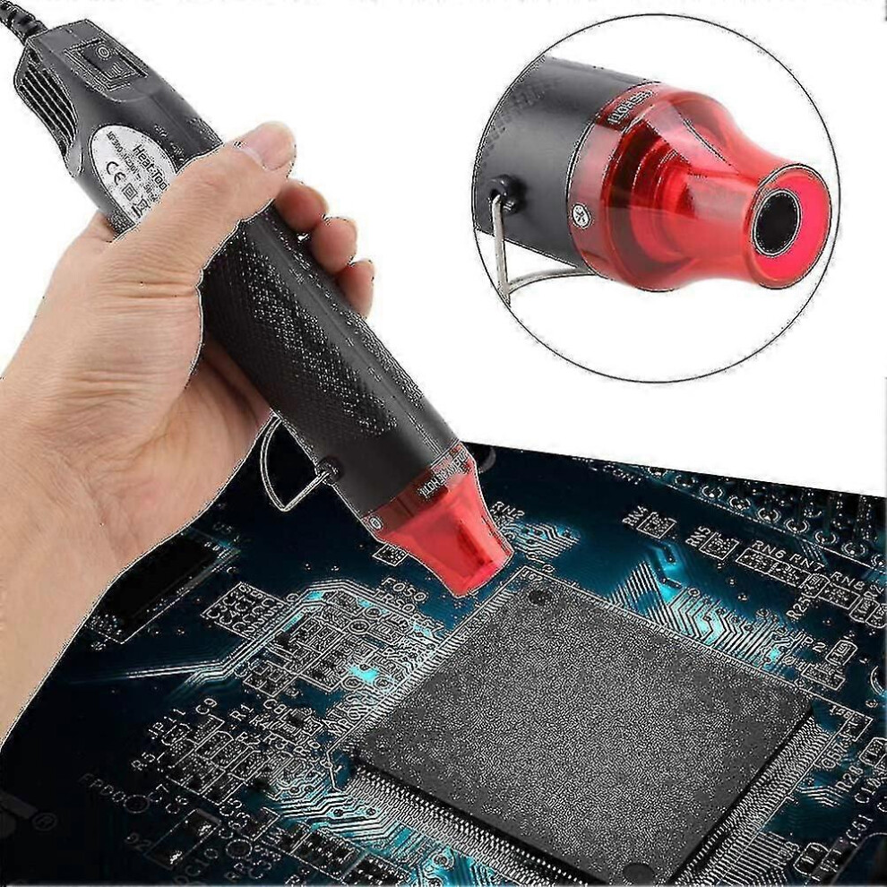 Heat Gun 300W 220V Eu Plug With 200C Working Temperature For Diy Embossing, Shrink Wrapping Crafts 6901508303942