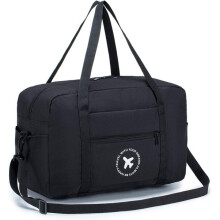 Foldable Travel Bag 40x20x25cm Cabin Approved Carry-on Luggage, 20L Nylon Waterproof Flight Bag with Adjustable Strap