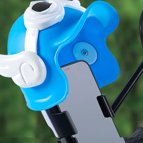 Blue Helmet Phone Holder for Electric Bikes