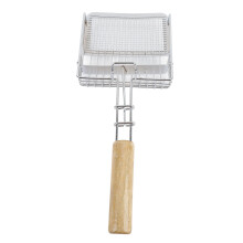Long Handle Metal Cat Litter Scoop with Pine Wood Frame, 36.5cm