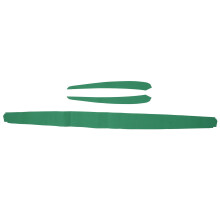Tesla Model 3 & Y Green Soft Suede Interior Trim Door Panel Molding