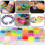 10000Pcs Assorted Colour Rubber Kit Box Loom Bands DIY Bracelet Making Set 6