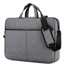 Laptop Bag 15.6 Inch Grey with Padded Compartment, Shoulder Strap and Multiple Pockets for Commuter Use