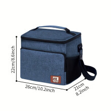 Insulated Cooler Bag for Picnics and Food Delivery, Oxford Cloth Material, Portable Lunch Bag with Sturdy Handles