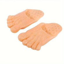 Halloween slippers, antislip schoenen van huidkleurig synthetisch rubber voor festivalcosplay