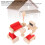 Buche 6-teiliges Miniatur-Set: Sofa 9x4,2x4,5 cm 6