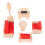 Buche 6-teiliges Miniatur-Set: Sofa 9x4,2x4,5 cm 12