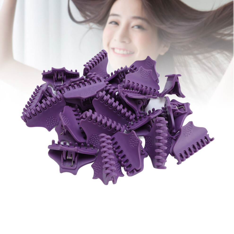 25pcs Hair Claw Clips for Curly Hair, 5x3cm Salon Hairdressing Tool