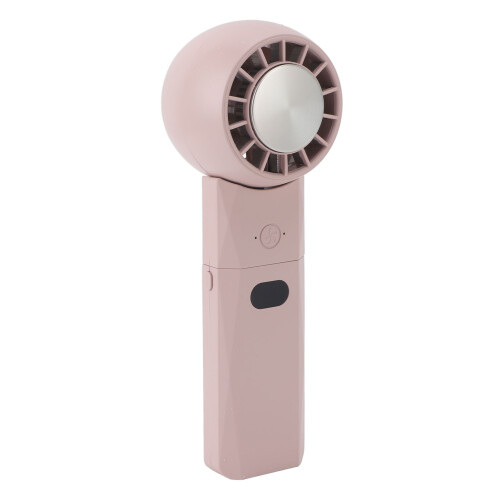 Foldable USB Rechargeable Handheld Fan 4000mAh Pink, 3-Speed