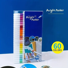 Stylo à peinture acrylique à pointe fine pour l'art multi-surfaces sur pierre, bois, verre, tissu, papier et céramique
