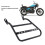 Motorcycle Side Mount Saddlebag Support Bracket 12mm Iron Matte Black 3