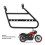 Motorcycle Side Mount Saddlebag Support Bracket 12mm Iron Matte Black 4