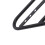 Motorcycle Side Mount Saddlebag Support Bracket 12mm Iron Matte Black 9