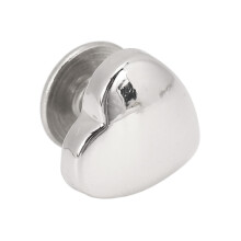 20 Pcs Silver Metal Heart Rivets 10mm for Leather Crafting and DIY Accessories