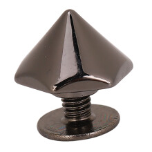 20PCS Zinc Alloy Hexagonal Cone Rivets for Leather Belt,Bag,Clothing,10mm