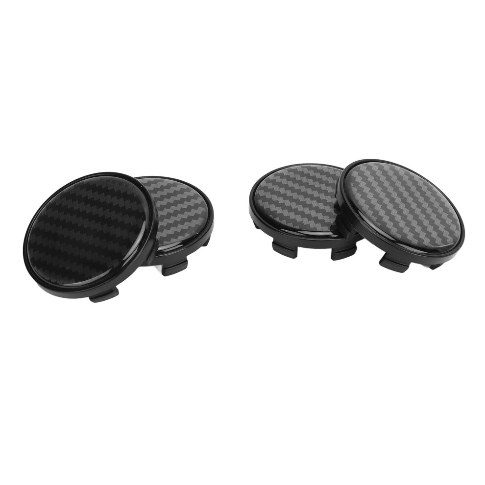 4Pcs Universal Wheel Centre Caps Plastic Carbon Fiber Style 54Mm Hub Cover 8441388487137