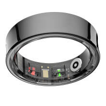 Smart Ring Bluetooth 5.3 Sleep & Fitness Tracker, Pedometer, 8mm Black