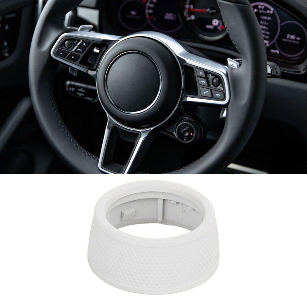 Abs Drive Mode Knob Cover For 718/911 Sporty Look 2016-2023 White 8481388487546
