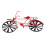 Vintage Bicycle Wind Spinner Red Metal 12