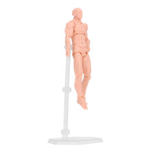 PVC Action Figure Model with Movable Joints, Male Skin Color, 30cm