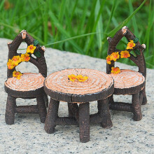 8er-Set Märchengarten-Harz 460 g: Tisch 6x6x4,5 cm