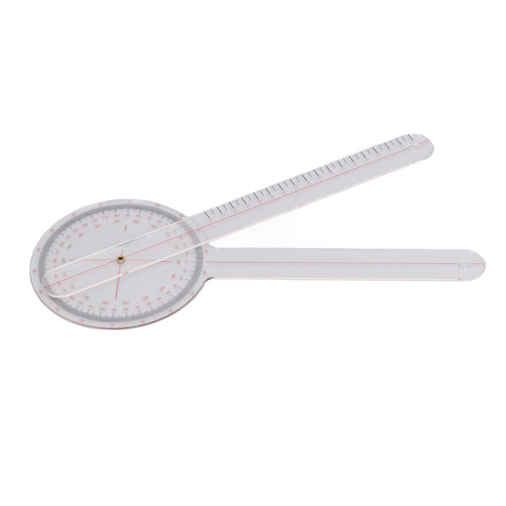 Orthopedic Goniometer 360 PVC Protractor Ruler for Knee Elbow Shoulder 31.6cm