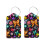 Bagagelabel en ID-kaarthouder van PU-leer MultiColor  Vlinder 1