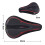 Memory Foam sykkelsetetrekk Red 3