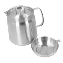 304 Steel Oil Residue Separator 2L Heavy Duty with Ergonomic Grip