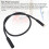 Cycle Motor Extension Cable 60cm Rainproof ABS 6-Pin Wheel Adapter 6