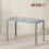 Homcom HOMCOM Modern Rectangular 4 Seater Dining Table with Tempered Glass Top 3