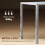 Homcom HOMCOM Modern Rectangular 4 Seater Dining Table with Tempered Glass Top 5