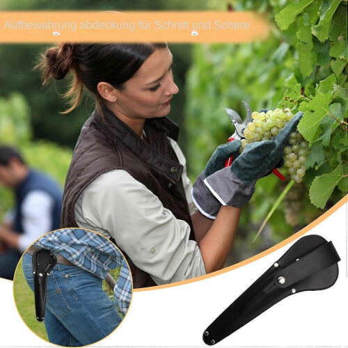 Capa de poda de 9-10 polegadas com clip de cinto de liberação rápida para ferramentas de jardim e trabalho ao ar livre 1