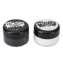 Make-up Set Schwarz Weiß Pinsel