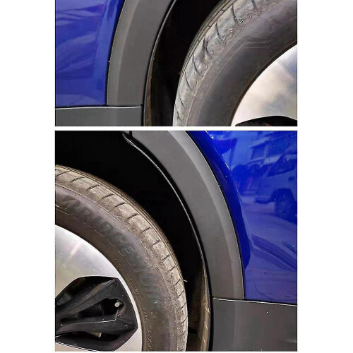 Mud Flaps Compatible with 2023 Models, Black PP Plastic Rear Mudguards for Wheel Protection 1