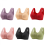 (bean paste, 40) Front Closure Wire-Free Bras for Older Women, Comfortable & Convenient 3